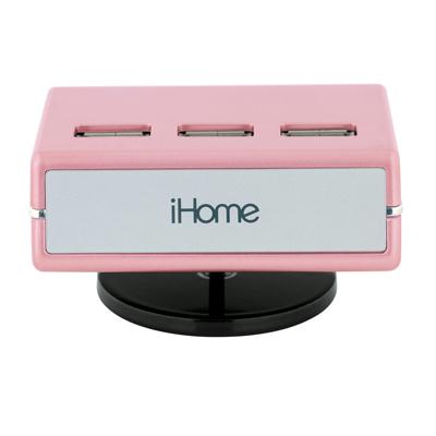 Lifeworks IHU512SP 7Port USB 2.0 Hub Pink