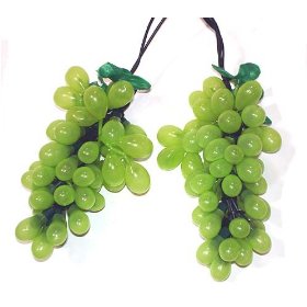 Kurt S. Adler H1283GR Wine Lovers Green Grape Christmas Light Set