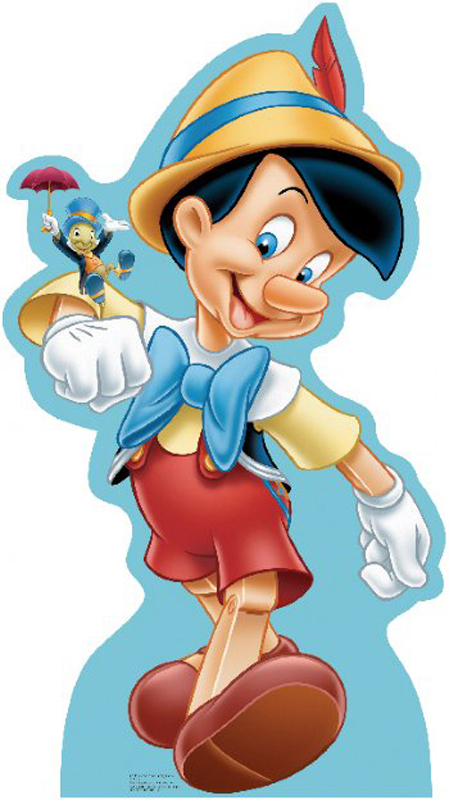 786 Pinocchio And Jiminy Cricket Life-Size Cardboard Stand-Up