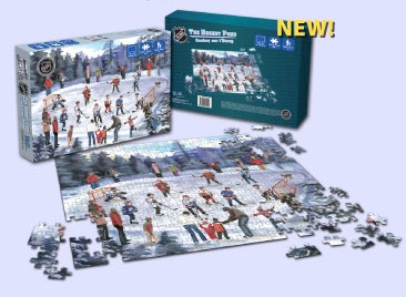 BLM Games B2-00129 NHL The Hockey Pond Puzzle 300 Piece