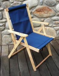 Dfch05wn Highlands Deck Chair - Navy