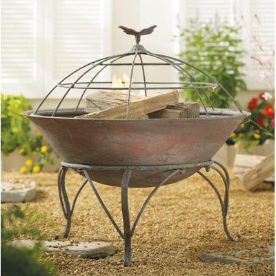 CBK 82021 Fire Pit Round Shape Scroll Legs