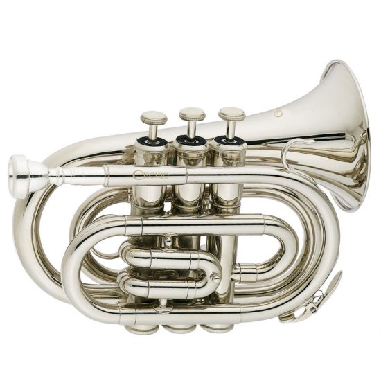 Cecilio PT-280N - Nickel Plated Bb Pocket Trumpet With Monel Valves