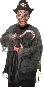 Cinema Secrets MA269 - The Zombie Captain Costume And Mask - Teen