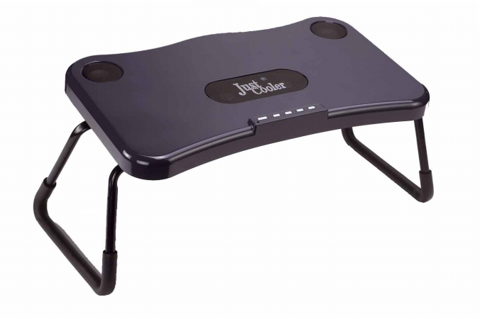 Just Cooler NB-8000 Notebook Desk with 2.1 Stereo Speakers and Cooling Fans