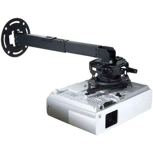 Peerless PRGEXB 12.6 20.6 PRG Series Adjustable Projector Ceiling/Wall Mount Kit  Black