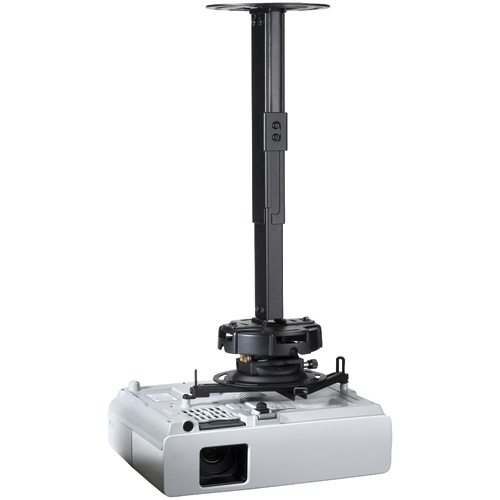 Peerless PRGEXC 19.1 32.6 PRG Series Adjustable Projector Ceiling Mount Kit  Black