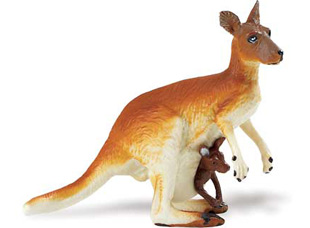 Safari 292029 Kangaroo with Baby Animal Figure Pack of 6