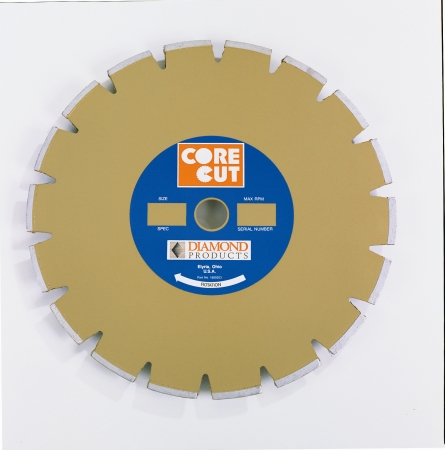 Diamond Products 11210 Core Cut 14 x .12 Standard Gold Dry Walk Behind Blade
