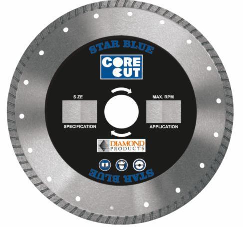 Diamond Products 74961 Core Cut 7 x .095 x .87 Star Blue Turbo Blade