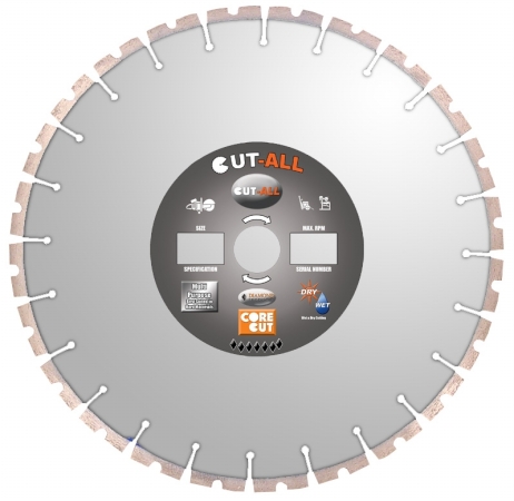 Diamond Products 84967 Core Cut 12 x .12 x UNV Cut-All M16 Dry Segmented High Speed Blade