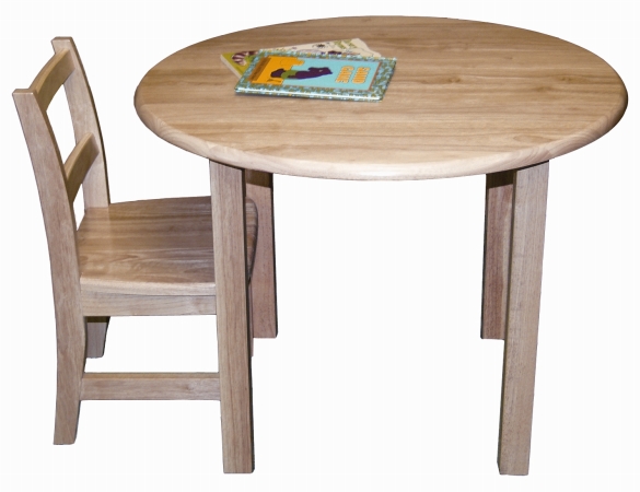 S Elr-061 30 Round Hardwood Table With 22 Legs