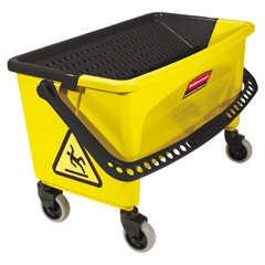 Rubbermaid RCP Q900-88 Press Wring Microfiber Mop Bucket
