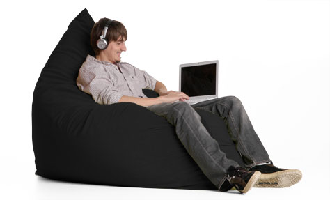 One Up Innovations ZJF-PIL-MS01 Jaxx Microsuede Collection Pillow Sac - Black