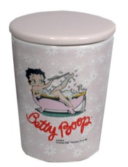 34108 Betty Boop ceramic cotton ball holder
