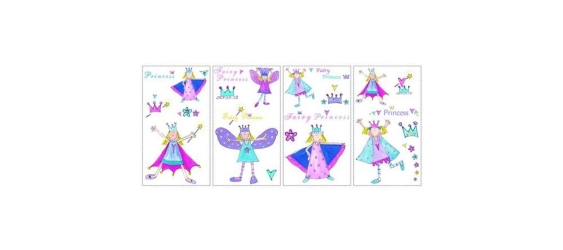 Roommates RMK1015SCS Fairy Princess Peel amp; Stick Applique