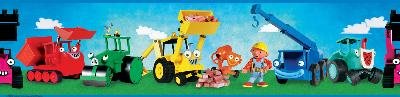 Roommates RMK1163BCS Bob The Builder Peel and Stick Border