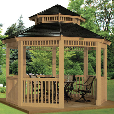 Suncast G1212WG 12 x 12 Wood Grain Gazebo