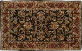 A108-3353 Black Ancient Treasures Collection Rug - 3 Feet 3 Inches X 5 Feet 3 Inches