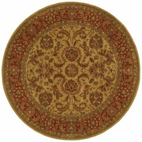 A111-8rd Gold Ancient Treasures Collection Rug - 8 Ft Round