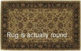 A116-8rd Beige Ancient Treasures Collection Rug - 8 Ft Round