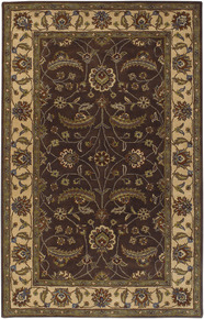 Surya CAE1003-24HM Chocolate Caesar Collection Rug - 2 x 4 Ft Hearth