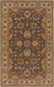 CAE1004-69OV Charcoal Caesar Collection Rug - 6 x 9 Ft Oval