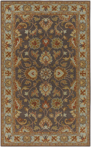 CAE1005-69OV Charcoal Caesar Collection Rug - 6 x 9 Ft Oval