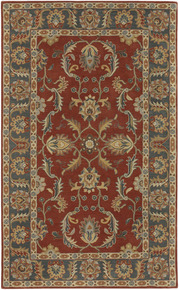 CAE1007-69OV Rust Red Caesar Collection Rug - 6 x 9 Ft Oval