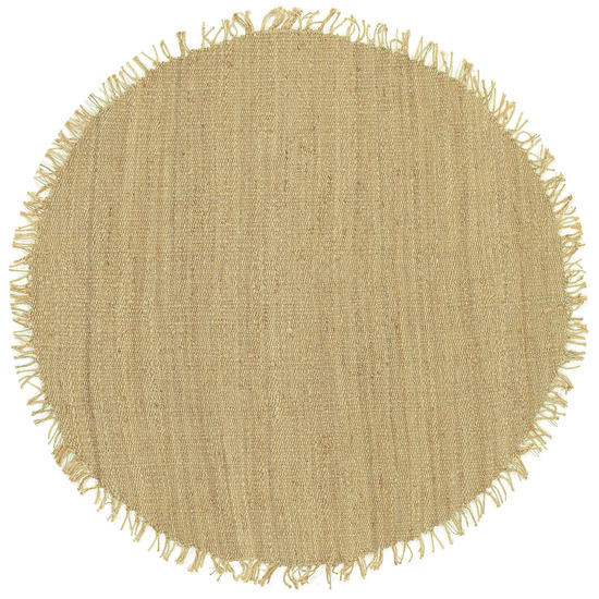 J-6RD Natural Jute Natural Collection Rug - 6 Ft Round