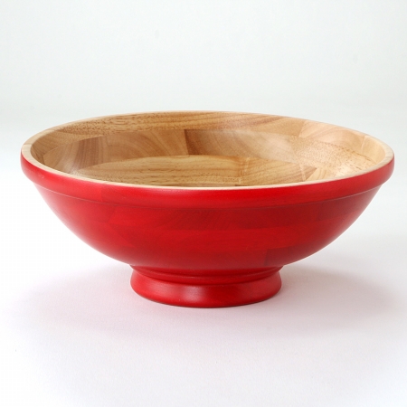 Wabash Valley Farms 44042 Red Pedestal Serving Bowl-Hardwood