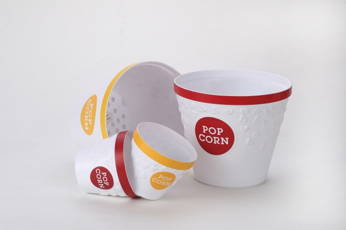 Wabash Valley Farms 44077 Popcorn Serving Bucket- Plastic Goldenrod