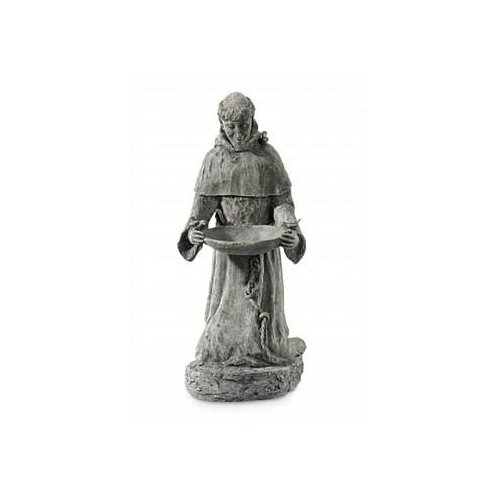 Lady Bug 80194M Kneeling St. Francis Statue - Moss Finish