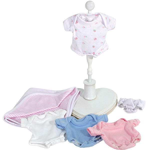 Dolls By Berenguer R0062 One Piece Undershirt Assortment 3 - Size 14 Inch