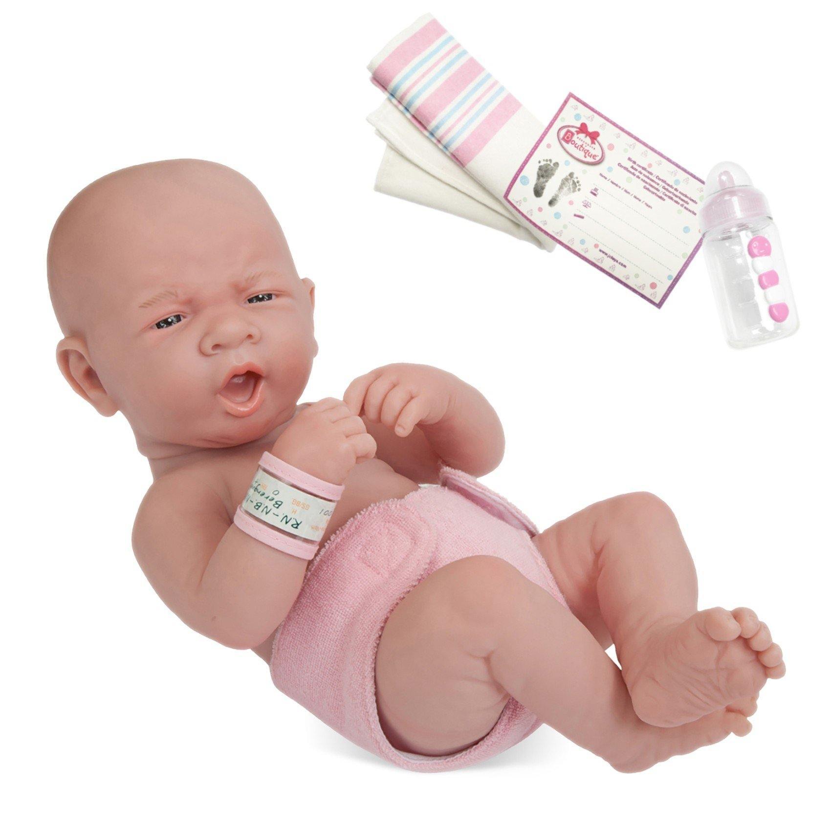 Dolls By Berenguer 18501 La Newborn Real Girl Doll Special Edition - Size 14 Inch