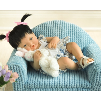 Dolls By Berenguer 555G Baby Lei - Asian 08 Newborn Doll - Size 14 Inch