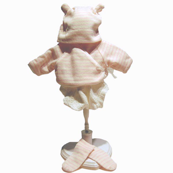 Dolls By Berenguer R0031 Peach Knitted Sweater Outfit - Size 9.5 Inches