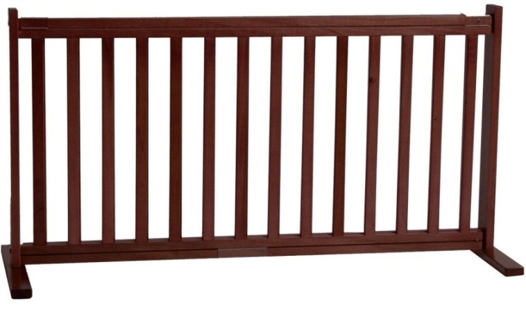 Dynamic Accents 42200 - 20 Inch All Wood Large Free Standing Gate - Mahogany