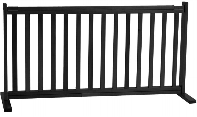 Dynamic Accents 42400 - 20 Inch All Wood Large Free Standing Gate - Black