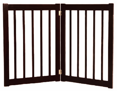 Dynamic Accents 42422 - 32 Inch 2 Panel Free Standing Ez Gate - Black