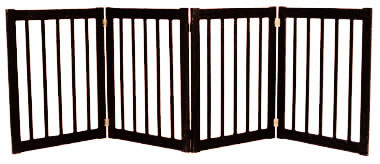 Dynamic Accents 42423 - 32 Inch 4 Panel Free Standing Ez Gate - Black