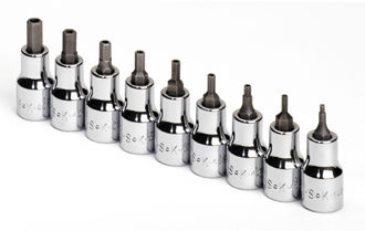 SK Hand Tools 19749 9 Piece Tamper Proof Hex Bit Socket Set SK Hand Tools 19749 9 Piece Tamper Proof Hex Bit Socket Set