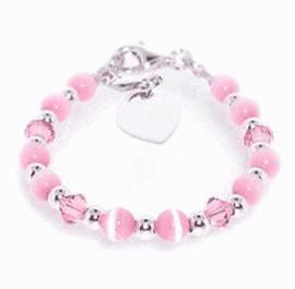 Emerald Baby EB-FPB-133 - Pink My First Bracelet - Swarovski Crystal