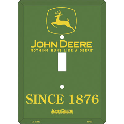 John Deere 60146 Logo 2000  Since 1876 Metal Lightswitch Plate