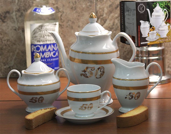 Lorenzo Import 50TH-TEA Tes Set 24Pc. Serv. For 6