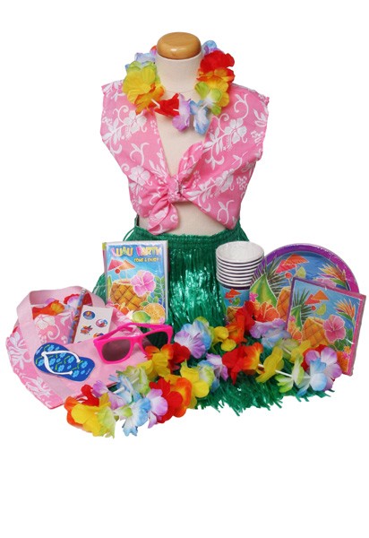 Making Believe 60005-45203-45204-60004-19261-8 Aloha Luau Party Set- 8 guests