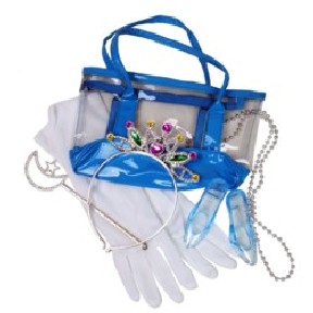 Making Believe 60197-B Deluxe Princess Favor Bag - Blue