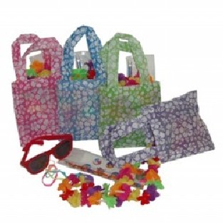 Making Believe 60512-4 Aloha Luau Gift Bag - Set of 4