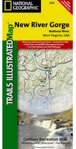 Ti00000242 Map Of New River Gorge National River - West Virginia