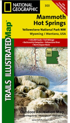 Ti00000303 Map Of Yellowstone Nw-mammoth Hot Springs - Wyoming